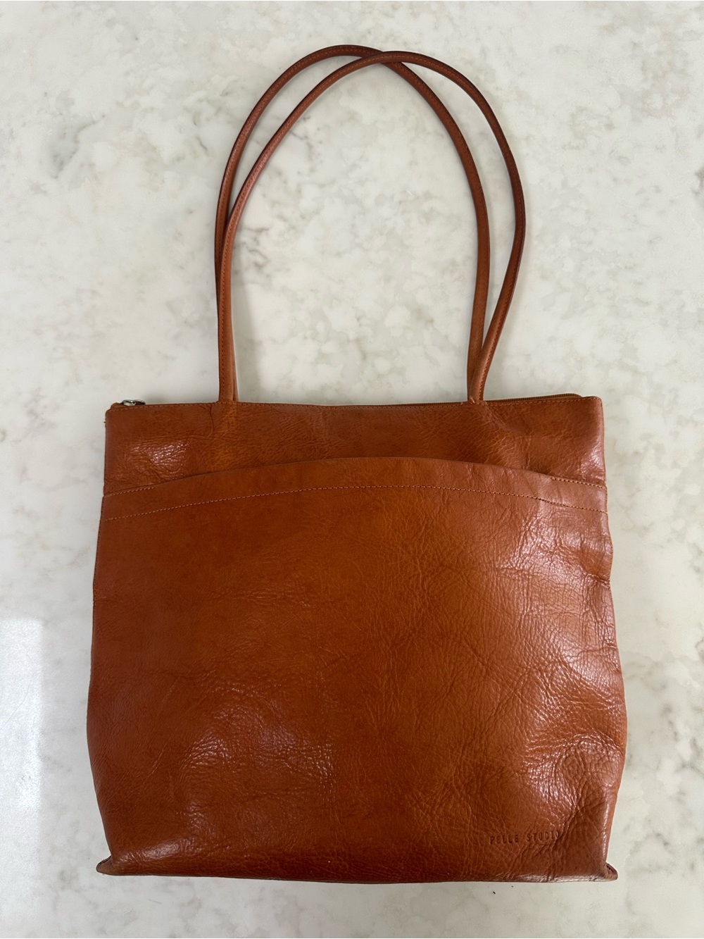Vintage Wilson’s Leather Tote Bag in Cognac Brown